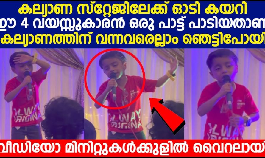 ഒരു നാലു വയസ്സുകാരൻ പാടിയ പാട്ട് ചെക്കൻ ഒരേ പൊളി!