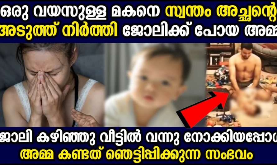 ഒരു വയസ്സുള്ള മകനെ സ്വന്തം അച്ഛന്റെ അടുത്തു നിർത്തി ജോലിക്ക് പോയ അമ്മ തിരിച്ചു വന്നപ്പോൾ കണ്ട കാഴ്ച