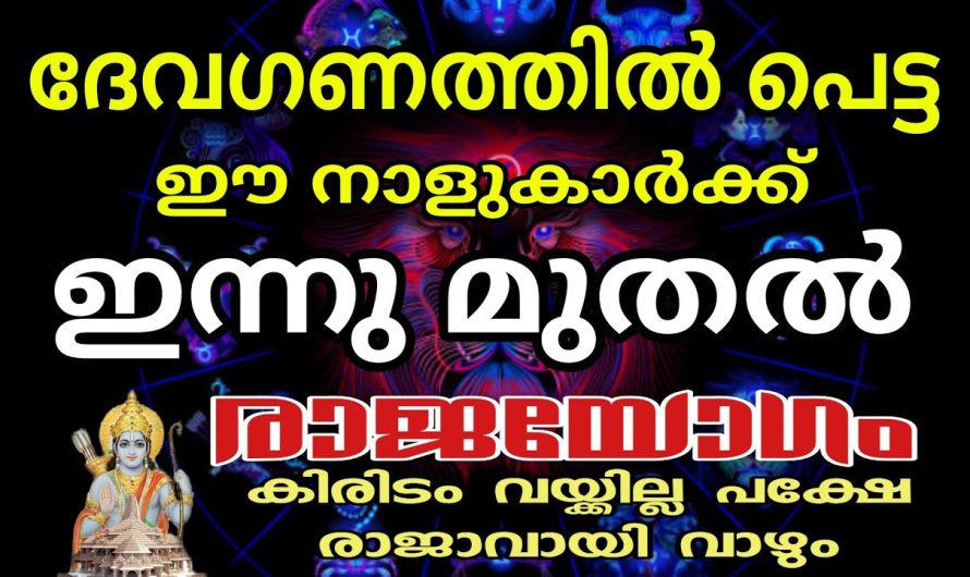 ഈ ദേവഗണത്തിൽ പെട്ട നാളുകാർ  വീട്ടിലുണ്ടോ??? മഹാഭാഗ്യം