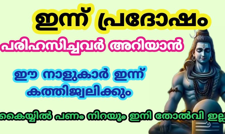 ഇന്ന് പ്രദോഷം ഈ നാളുകാർക്ക് രാജയോഗം പരിഹസിച്ചവർ അറിയാൻ