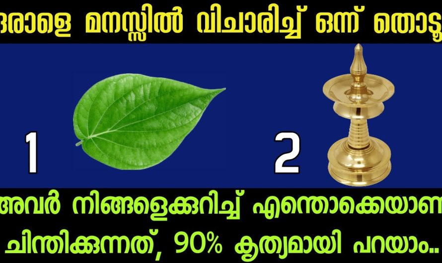 ഒരു വ്യക്തിയെ മനസ്സിൽ ആലോചിച്ച് ഒരു ചിത്രം തൊടു ഒരു കാര്യം പറയാം കേട്ടോളൂ