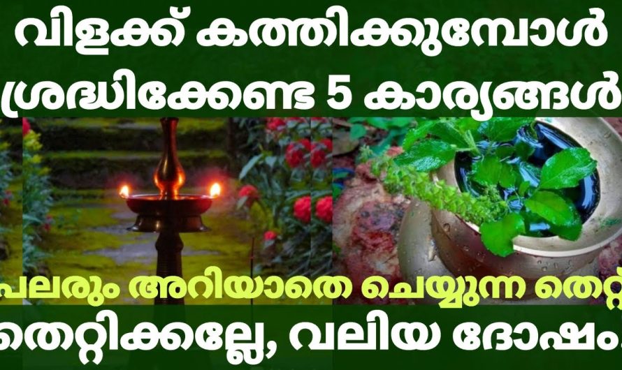 വീട്ടിൽ വിളക്ക് കത്തിക്കുമ്പോൾ ഈ 5 തെറ്റുകൾ ചെയ്യല്ലേ!