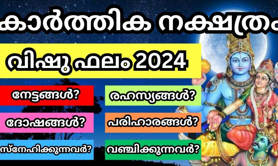 നിങ്ങളുടെ വീട്ടിൽ കാർത്തിക നക്ഷത്രക്കാർ ഉണ്ടോ??? തീർച്ചയായിട്ടും ഈ വീഡിയോ പൂർണമായിട്ടും കാണുക