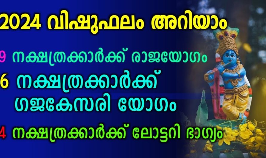 വിഷു ഫലപ്രകാരം ഈ നക്ഷത്രക്കാർക്ക് രാജയോഗം…