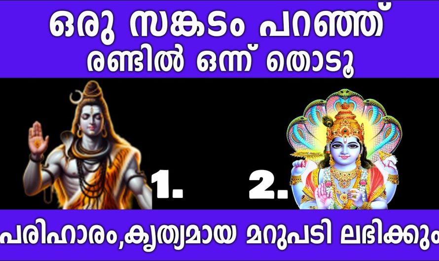 ഒരു സങ്കടം പറഞ്ഞ് ഒന്ന് തൊട്ടാൽ പരിഹാരം കൃത്യമായ മറുപടി ലഭിക്കും