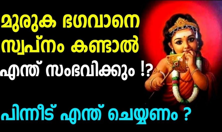 ഭഗവാൻ മുരുകനെ സ്വപനം കണ്ടാൽ എന്ത് സംഭവിക്കും ?? ഉടനെ ഇങ്ങനെ ചെയ്യണം…