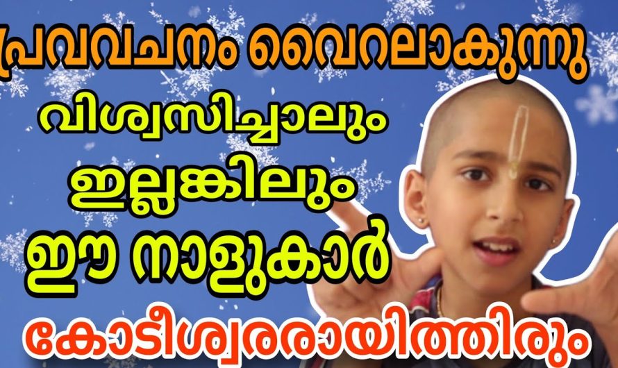 പ്രവചനം കിറുക്യത്യം ഈ നക്ഷത്രക്കാർ സമ്പന്നരാകും