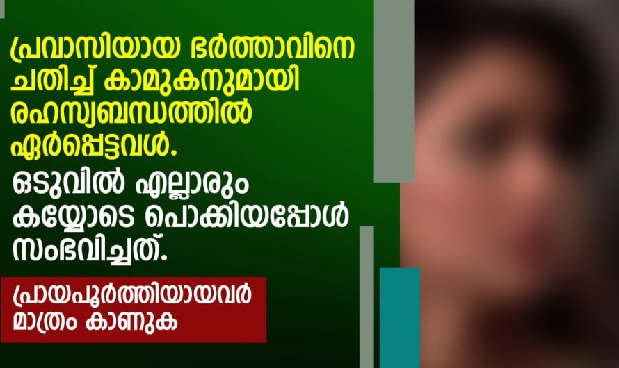 സ്വന്തം ഭർത്താവിനെ ചതിച്ചു കാമു.കനുമായി  രഹ.സ്യബന്ധ.ത്തിൽ ഏർപ്പെട്ടവൾ അവസാനം പിടിച്ചപ്പോൾ ഭർത്താവ് ചെയ്തത്..