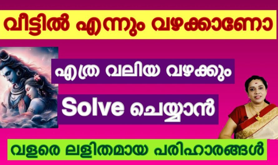 ഭാര്യ ഭർത്താക്കന്മാർ എന്നും വഴക്കാണോ?.. വളരെ ലളിതമായ പരിഹാരങ്ങൾ….