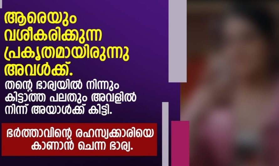 തന്റെ ഭാര്യയിൽ നിന്നും കിട്ടാത്ത പലതും അവളിൽ നിന്ന് അയാൾക്ക് കിട്ടി