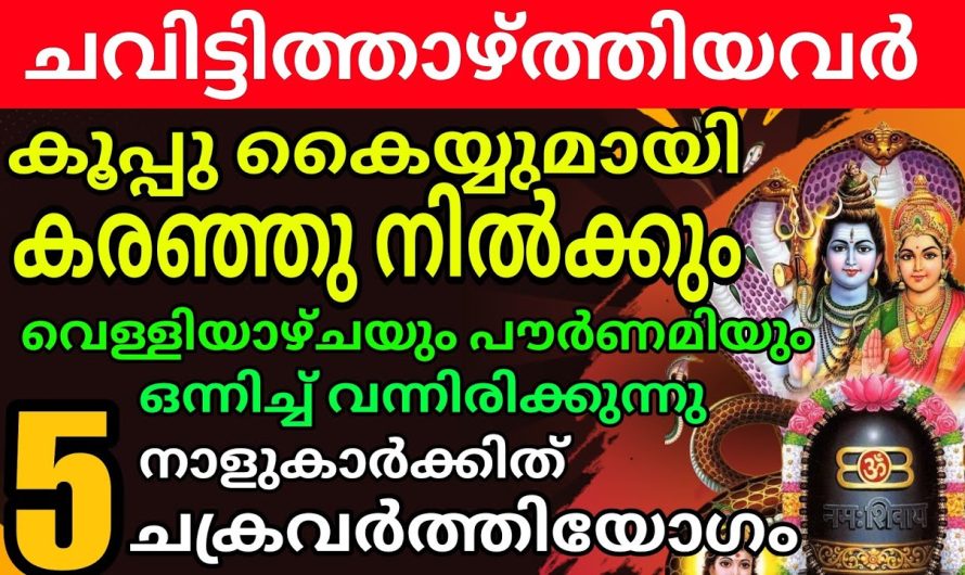 ആട്ടി അകറ്റിയവരും കൈകൂപ്പി നിൽക്കും ഇത് 5 നാളുകാരുടെ ചക്രവർത്തിയോഗം