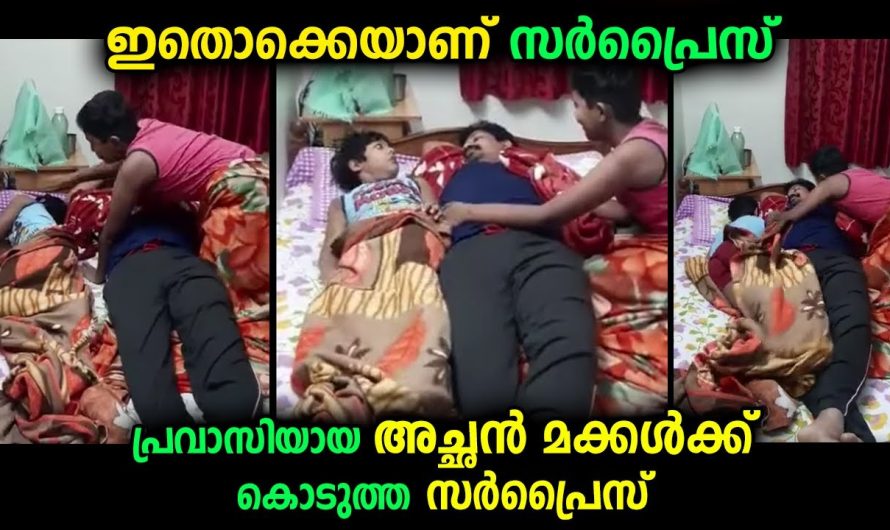 ഇതൊക്കെയാണ് സർപ്രൈസ്…അച്ഛൻ ഇങ്ങനൊരു കിടിലൻ സർപ്രൈസ് കൊടുത്തപ്പോൾ മക്കളുടെ സന്തോഷം കണ്ടോ