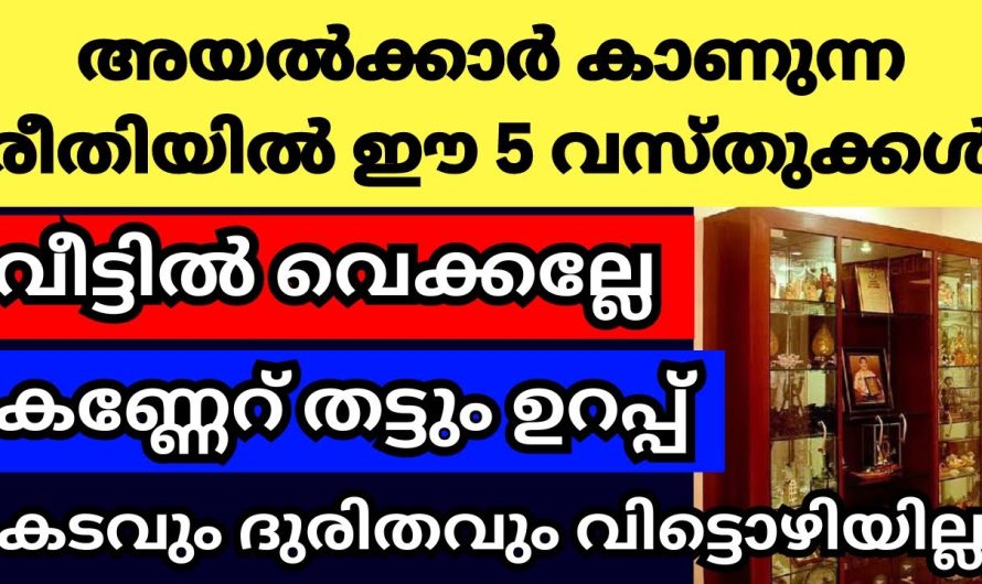 വീട്ടിൽ ഈ വസ്തുക്കൾ ആരും കാണാതെ വേണം വെക്കാൻ, കണ്ണേറ് തട്ടാൻ സാധ്യതയുള്ള വസ്തുക്കൾ