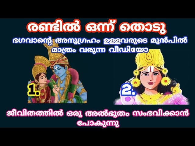 ഭഗവാൻ്റെ അനുഗ്രഹം ഉള്ളവരുടെ മുൻപിൽ മാത്രം വരുന്ന വീഡിയോ