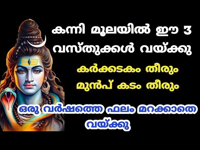 കടം തീരാൻ കർക്കടകത്തിൽ ഒരുമിച്ച് വയ്ക്കേണ്ട വസ്തുക്കൾ.