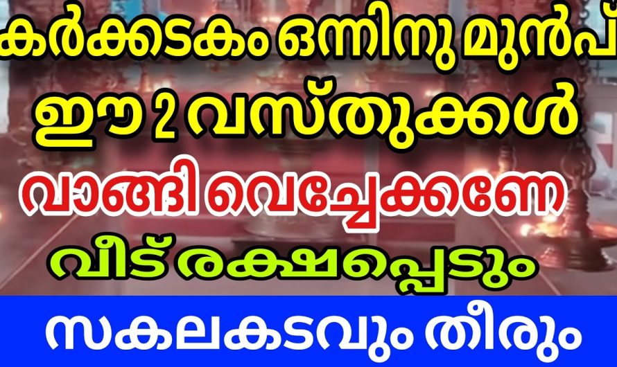 കർക്കിടക മാസം പിറക്കുമ്പോൾ ഈ 2 വസ്തുക്കൾ വാങ്ങി വെക്കണേ, ഇവ കാലിയായി ഇരുന്നാൽ ദോഷം