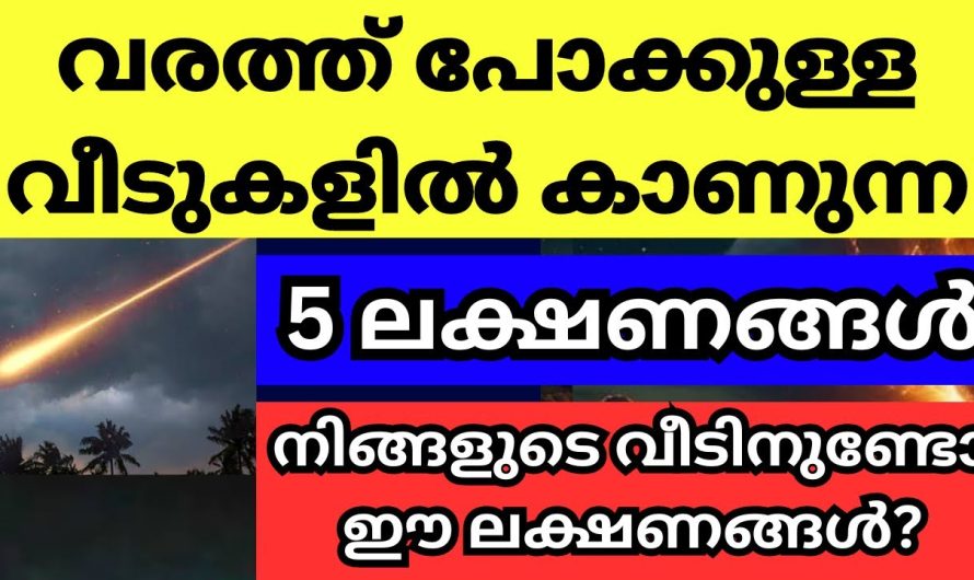 ദുഷ്ട ശക്തികളുടെ വരത്ത്‌പോക്കുള്ള വീടുകളിൽ പ്രധാനമായും കാണുന്ന ലക്ഷണങ്ങൾ,