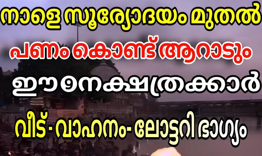 നാളെ സൂര്യോദയം മുതൽ പണം കൊണ്ട് ആറാടും ഈ 9 നക്ഷത്രക്കാർ