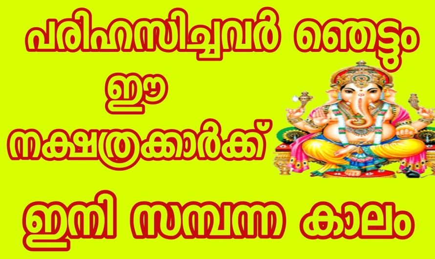 പരിഹസിച്ചവർ ഞെട്ടും ഈ നക്ഷത്രക്കാർക്ക് ഇനി സമ്പന്നക്കാലം..