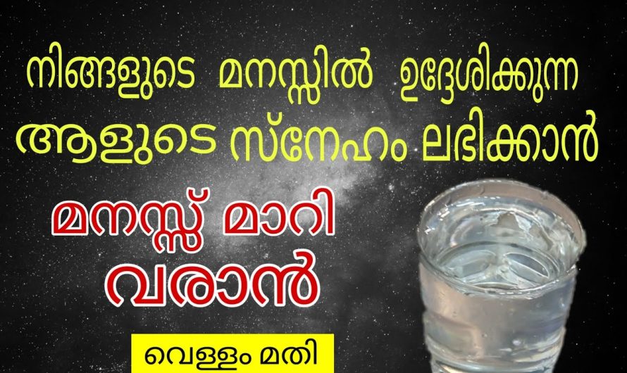 നിങ്ങൾ ഉദ്ദേശിക്കുന്ന ആളുടെ സ്നേഹം ലഭിക്കാൻ