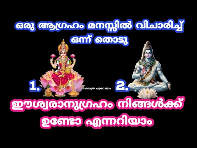 മനസ്സിൽ വിചാരിച്ച ആഗ്രഹം നടക്കുമോ ഇല്ലയോ രണ്ടിൽ ഒന്ന് തൊടു