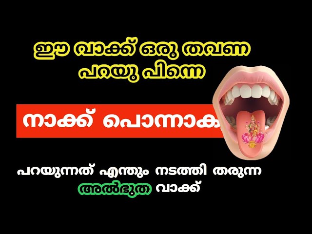 പറയുന്നത് എന്തും നടത്തി തരുന്ന അൽഭുത വാക്ക്