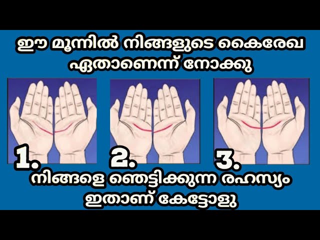 ഈ മൂന്ന് കൈകളിൽ നിങ്ങളുടെ ഹൃദയ രേഖ ഏതാണെന്ന് നോക്കു