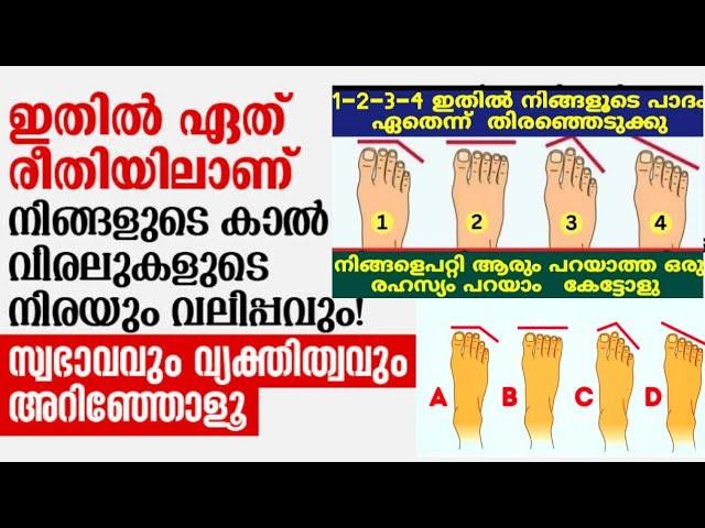 ഇതിൽ ഏതാണ് നിങ്ങളുടെ പാദം ? നിങ്ങളുടെ സ്വഭാവവും വ്യക്തിത്വവും അറിഞ്ഞോളൂ